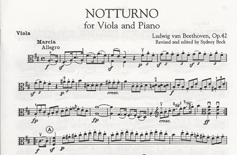 Beethoven, Ludwig: Notturno Op.42 (viola & piano)