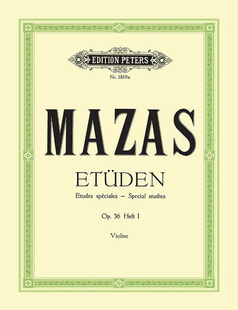 Mazas, Jacques (Davisson): Etudes Speciales, Op.36 No.1 (violin)