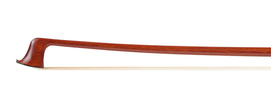 CONRAD GÖTZ ** vintage silver mounted violin bow,  round Pernambuco stick, 62.7 grams, GERMANY