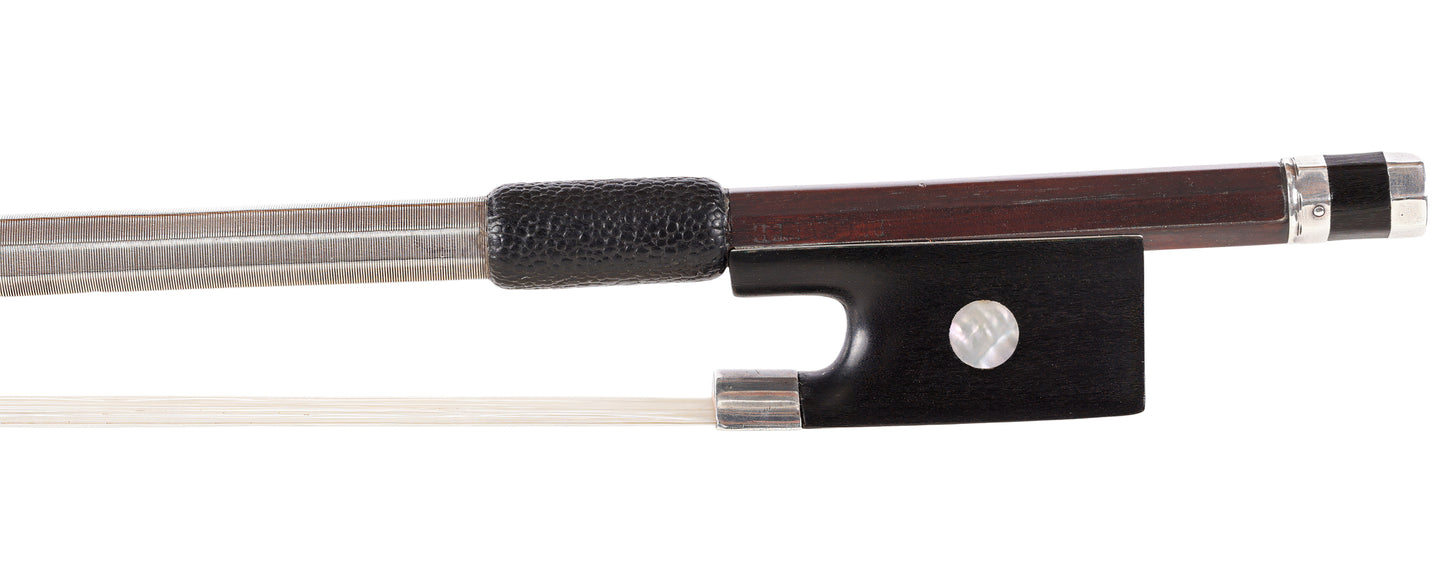 Dominique Peccatte silver violin bow, Millant certificate | Metzler Violins