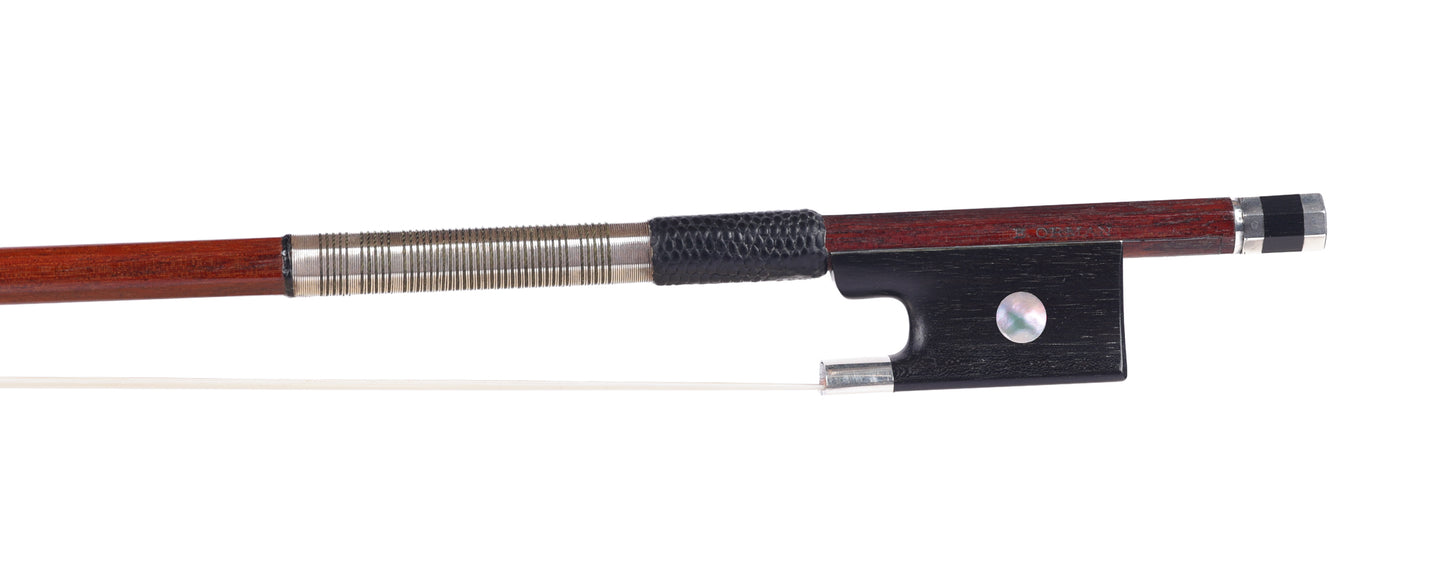 Evan ORMAN silver violin bow, Vuillaume-style, 61.7 g. | Metzler Violins