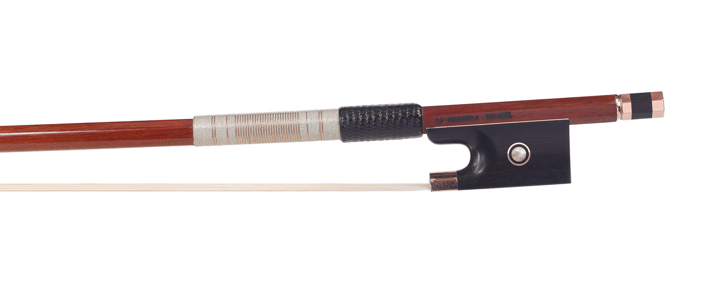 M PEREIRA BRASIL gold-mounted Pernambuco violin bow | Metzler Violins