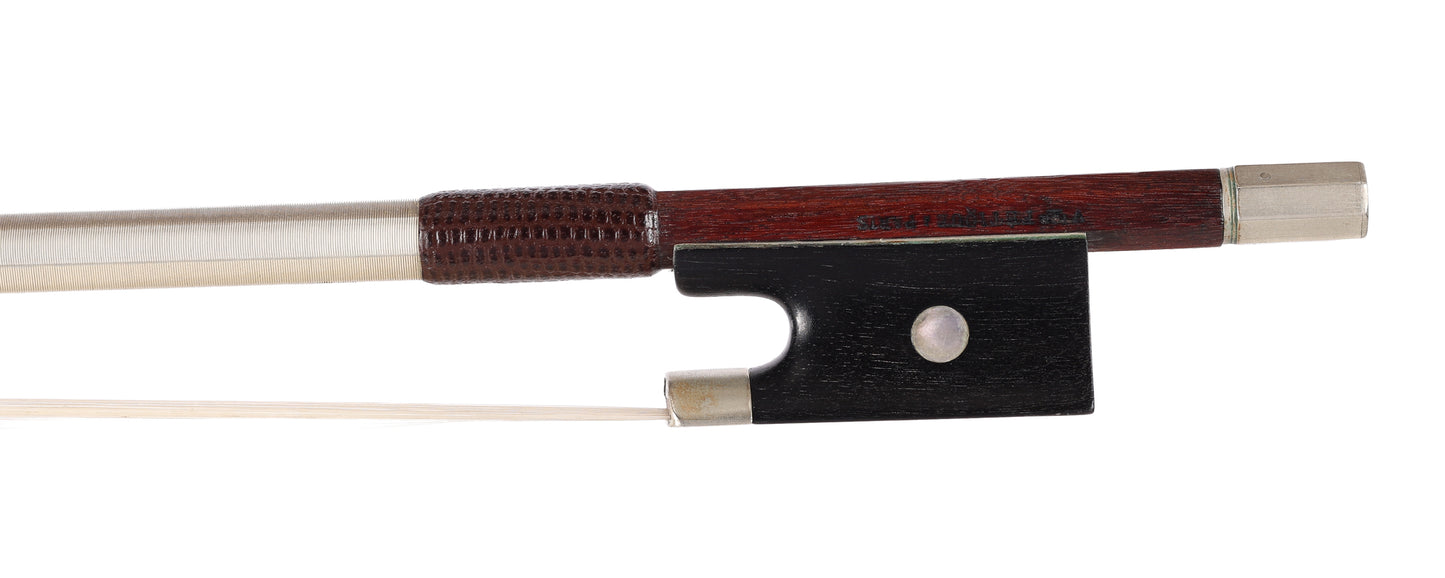 Vtor FETIQUE round violin bow, nickel mounted, 58.7g, Depierre certificate | Metzler Violins