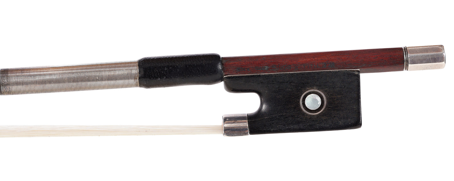 W.E. HILL & SONS silver violin bow by Frank Napier, 63.7g | Metzler Violins