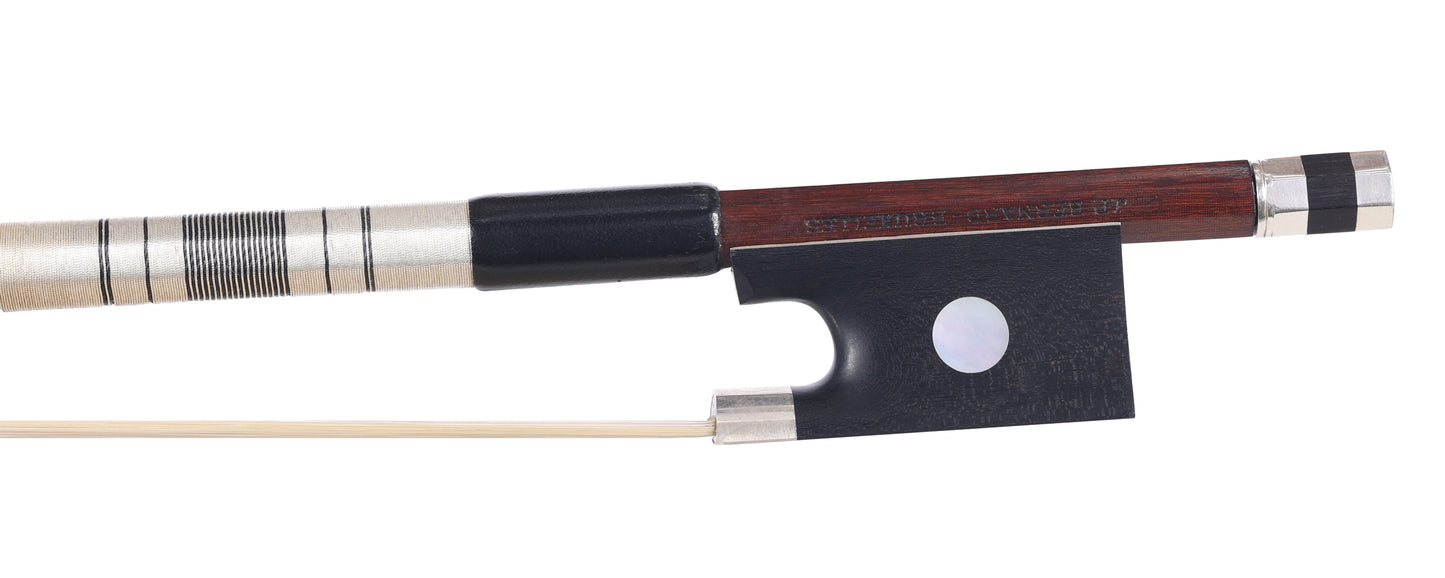 JP Bernard Bruxelles 4/4 violin bow, pernambuco, silver-mounted, Belgium | Metzler Violins