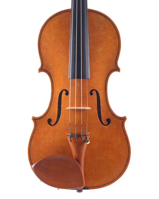 Stephen Lohmann violin with one-piece back, 2024, Fair Oaks, California, USA | Metzler Violins