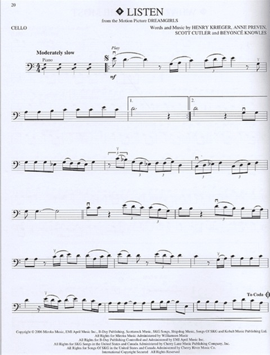 Chart Hits of 06-07 (cello & CD)