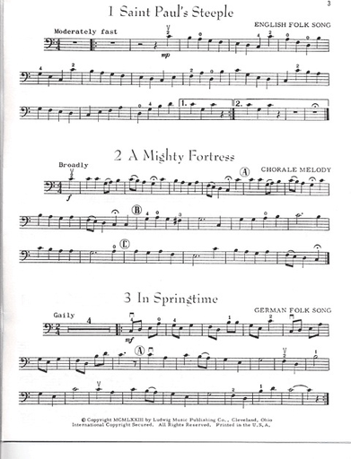 Grant, Francis: Easy Solos in the First Position for Violoncello (cello) Ludwig Masters