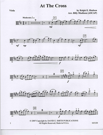 Madison, Billy: At the Cross (viola & piano)