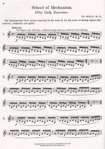 Dancla, Ch: School of Mechanism Op.74 (violin)