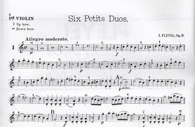 Pleyel, I.: Six Petits Duos for One or Two Violins Op.8 (2 violins & piano)