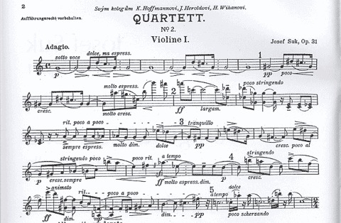 Suk, Josef: String Quartet Op.31 No. 2