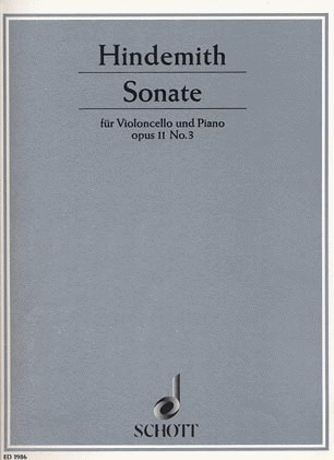 Hindemith, Paul: Sonata Op.11No. 3 (cello & piano)