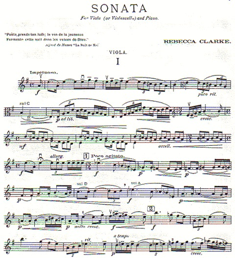 Clarke, Rebecca: Sonata for Viola & Piano (or Cello & Piano)