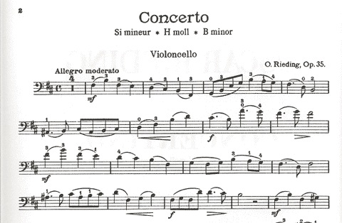 Rieding, O.: Cello Concerto Op.35 in B minor (cello & piano)