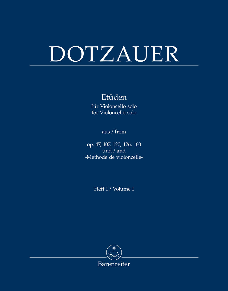 Dotzauer/Kennaway: Cello Etudes from op. 47, 107, 120, 126, 160, Vol. 1 | Metzler Violins