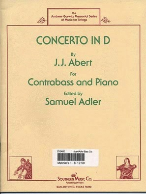 Abert, J.J.: Concerto in D (bass & piano)