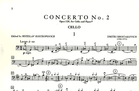 Shostakovich, Dmitri: Cello Concerto No.2 Op.126 (cello & piano) IMC