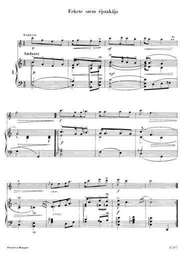 Farkas, Ferenc: Play Up, Gypsy! 60 Hungarian Songs for Violin & Piano