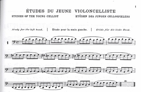Feuillard, L.R.: 60 Etudes of the Young Violoncellist (cello)