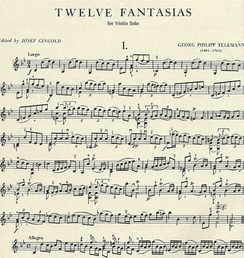 Telemann, G.P. (Gingold): 12 Fantasias (Violin)