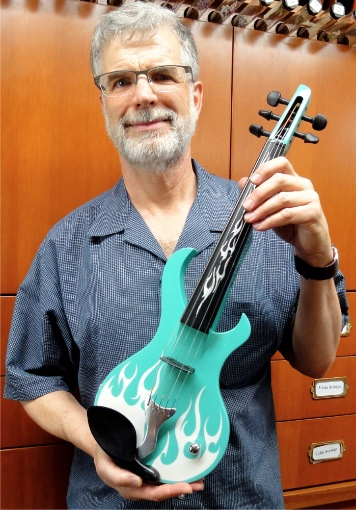 KATANA SABRE 5-string BEL-AIRE custom finish semi hollow-body Mark Wood Violins, USA