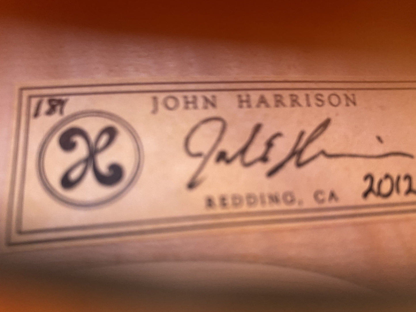 John Harrison 4/4 violin, Redding CA 2012 | Metzler Violins