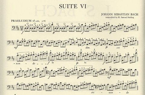 Bach, J.S. (Sterling): Suite No.6 (bass solo)