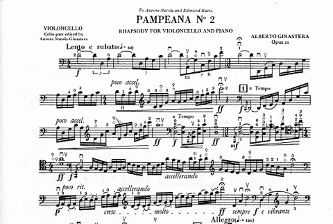 Ginastera, A.: Pampeana No.2 (cello & piano)