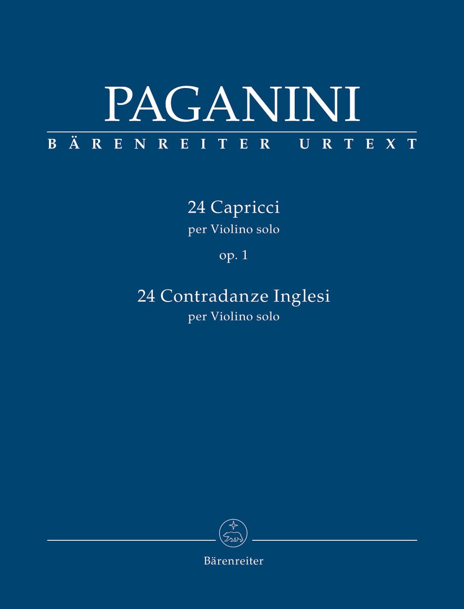 Paganini, Nicolo (Macchione): 24 Caprices for Violin Solo Op. 1, Barenreiter