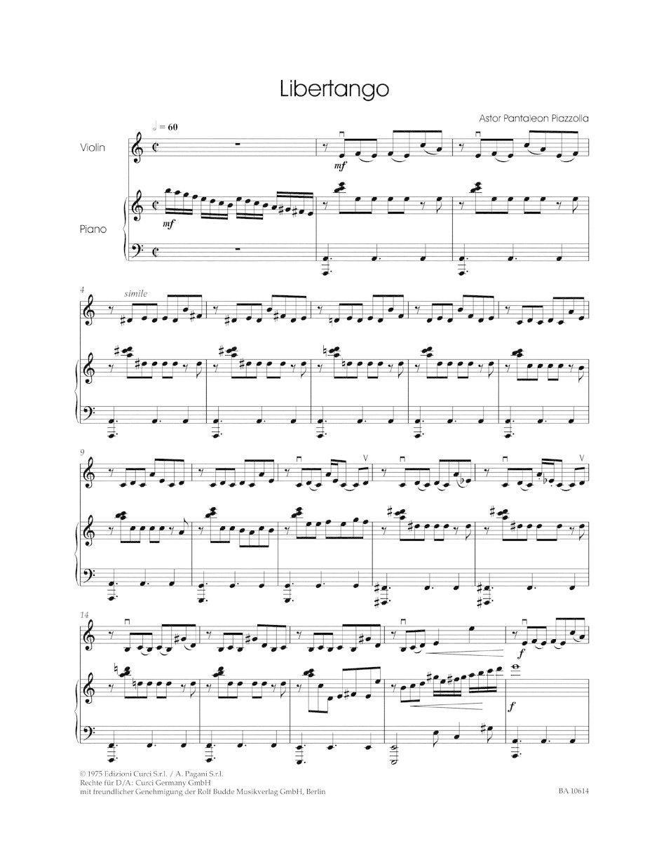 Speckert, George: Tango Classics (violin & piano) Barenreiter