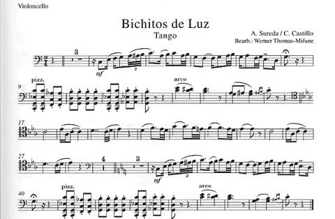 Thomas-Mifune, Werner: Seven Argentine Tangos for cello and piano