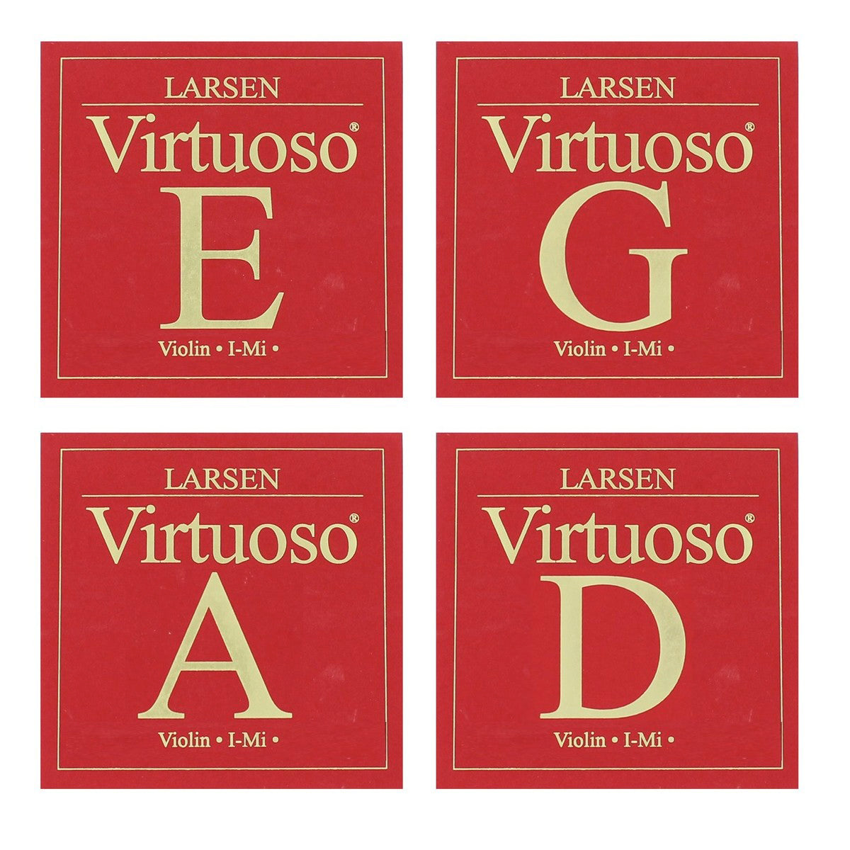 Larsen Virtuoso 4/4 violin string set, medium, Denmark,