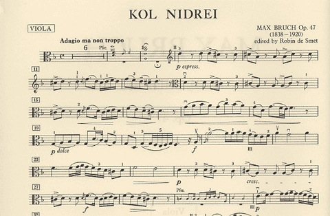 Bruch, Max: Kol Nidre (viola & piano)
