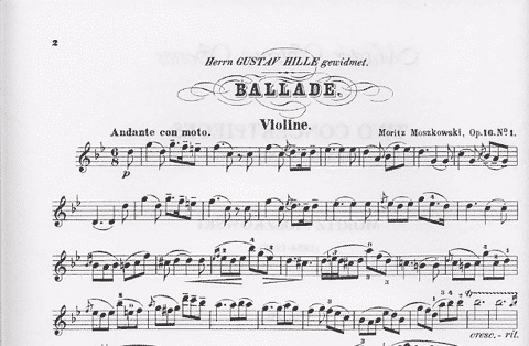 Moszkowski, Moritz: Two Concertpieces Op.16 (violin & piano)