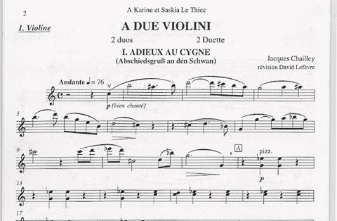 Chailley, J.: 2 Duos (two violins)