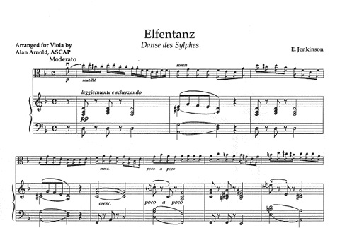 Jenkinson, Ezra: Elfentanz ''Elves' Dance'' (Viola & Piano)