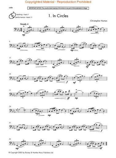 Norton, C.: R & B Ripple (cello, chords, & CD)
