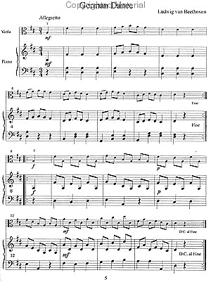 Beethoven, L.van (Duncan): The Student Violist (Viola & Piano)