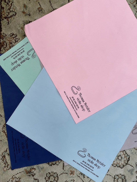 Metzler Violin Shop Microfiber Polish Cloth with Logo