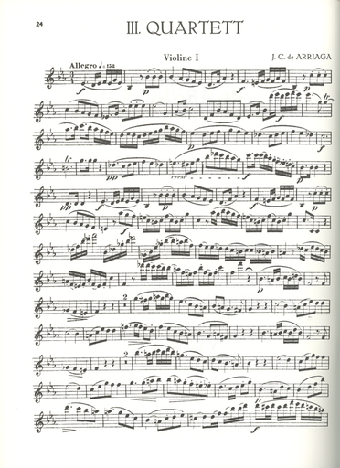 Arriaga, Juan: Three String Quartets