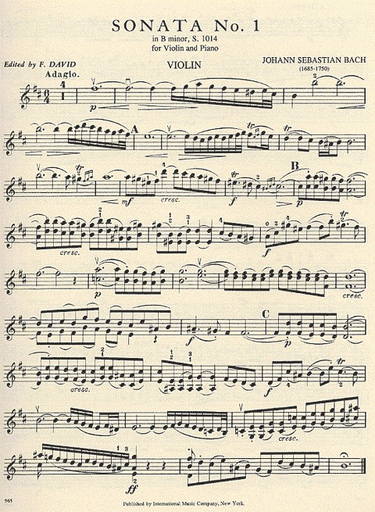Bach, J.S. (David): Sonatas for Violin & Piano S1014-1016 Vol.1