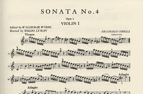 Corelli, A. (Woehl): 12 Sonatas, Op.1, Volume II (two violins, and piano, with Cello ad libitum) IMC