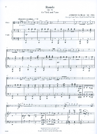 Dvorak, Antonin (Kashkashian): Rondo Op. 94 (viola & piano)