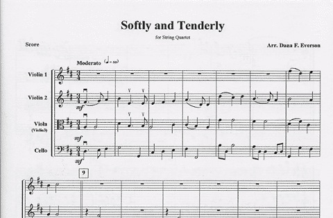 Everson, D.F.: Softly and Tenderly (string quartet)