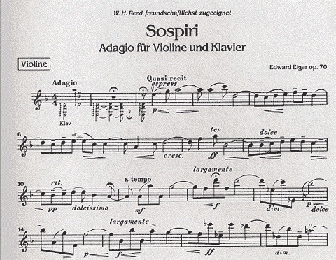 Elgar, Edward: Sospiri Op.70 (violin & piano)