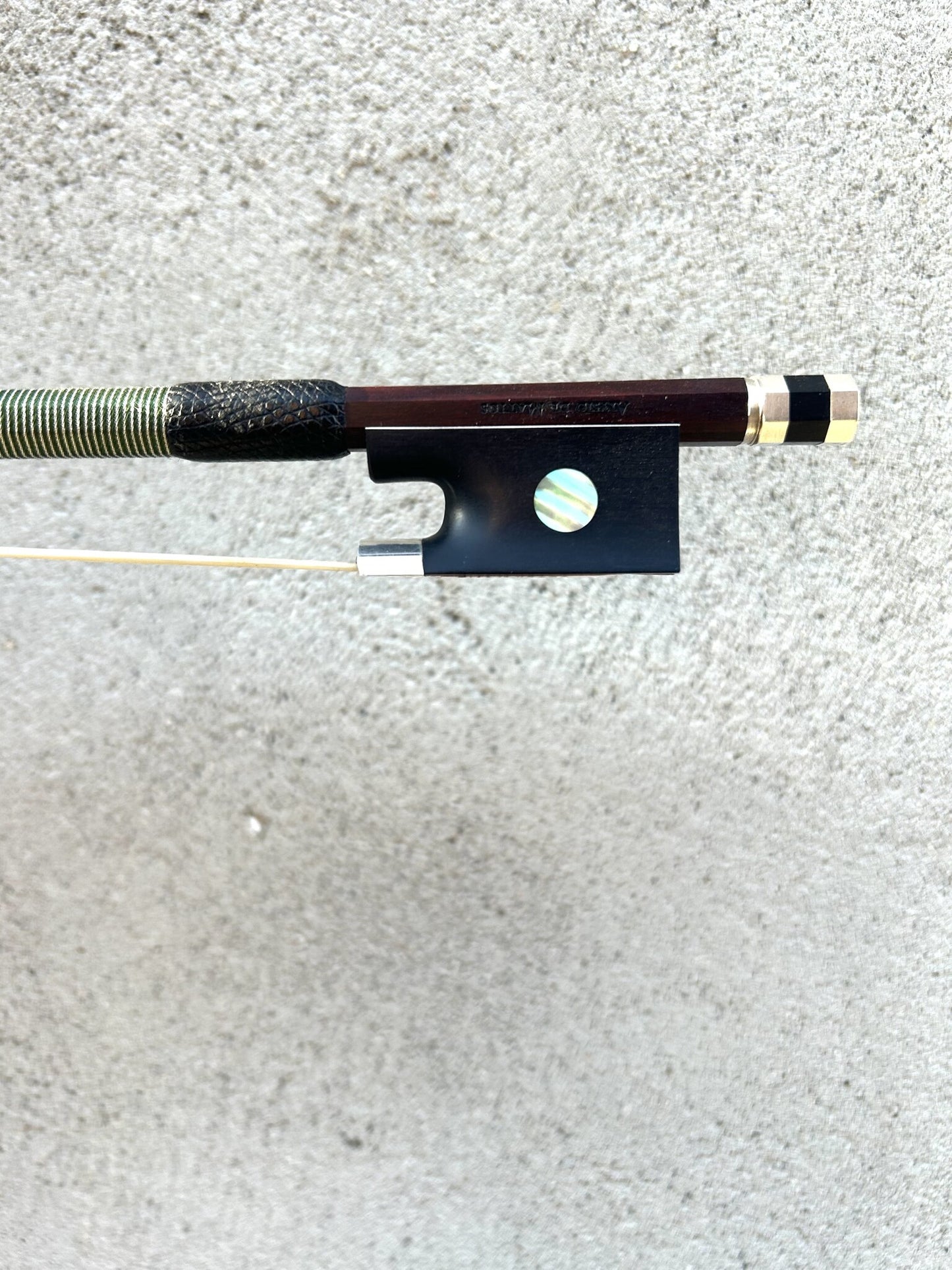 ALYSIO De MATTOS viola bow, Pernambuco / Ebony / Silver, (square heel), 71.6g, Rio / Paris, BRAZIL