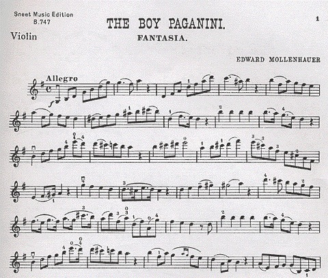 Mollenhauer, Edward: The Boy Paganini (Violin & Piano)