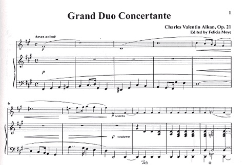 Alkan, Charles Valentin: Grand Duo Concertante OP.21 (violin & piano) Out of Print
