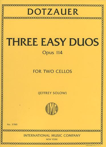 Dotzauer (Solow): Three easy duos, op114 (cello) IMC